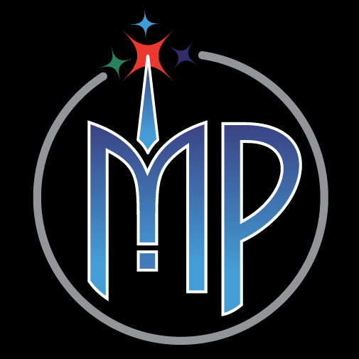 Magician's Podcast Icon on Black Background